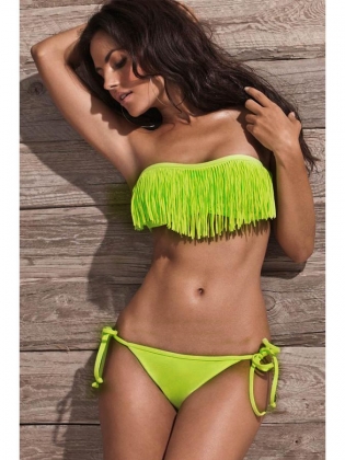 Light Blue Dolly Tassels Swimwear