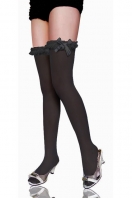 Lace up Thigh High with Satin Bow