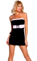 Cute Girl Strapless Tube Mini Dress