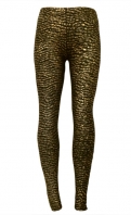 Shiny Gold Strip Leggings