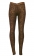 Shiny Brown Strip Leggings