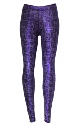 Sexy Purple Alphabet Leggings