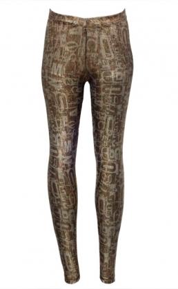 Sexy Brown Alphabet Leggings