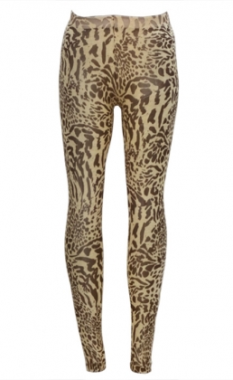 See-through Leoprad Leggings