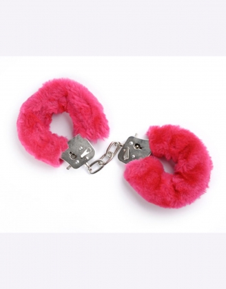 Red Furry Hand Love Cuffs 