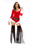 Front Zipper Romper Christmas Costumes