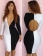 White Black Patchwork Bodycon Dress