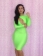 Long Sleeve Cutout Bodycon Dress Lawn