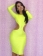 Fluorescent Backless Bodycon Dress