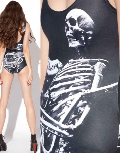 Horror Bone Romper Swimsuit