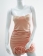 Floral Pearls Neckline Dress Pink