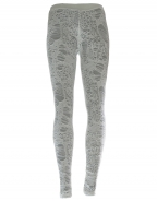 Sheer Cotton Yarn Underlay Leggings