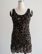 Leopard Pleated Dress