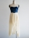 Strapless Denim Chiffon Dress