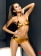 Obsessive Golden Leather Bikini Set