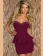 Violet Strapless Peplum Dress With Rivet