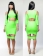 Lawngreen Sexy Cut-out Waist Side Lady Midi Dress