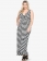  Zebra Stripes Woman Long Evening Dress