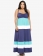 Contrast Color Plus Size Sexy Suspenders Long Dress