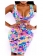 Painting Flowers Sexy Skirt Set