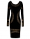Punk Print Sexy Party Dress Black