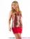 Fuschia Leopard Grain Halter Sexy Miniskirt