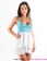 Slap-up Blue Floral Lace Lingerie