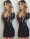 Long Sleeve Sequin Mini Dress