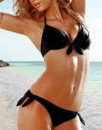 Black Bandeau Bowknot Sexy Bikini