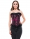 Elegent Purple Floral Overbust Corset