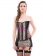 Black Leopard Print Overbust Corset With Mini Skirt