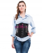 Black Brocade Underbust Corset