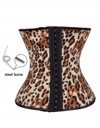 Leopard Print Boning Underbust Corset