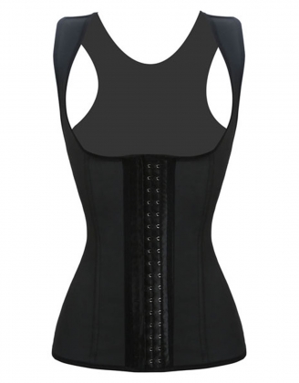 Waist Training Blue With Shoulder Straps Black