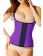 Purple Steel Boned Latex Waist Trainer Vest