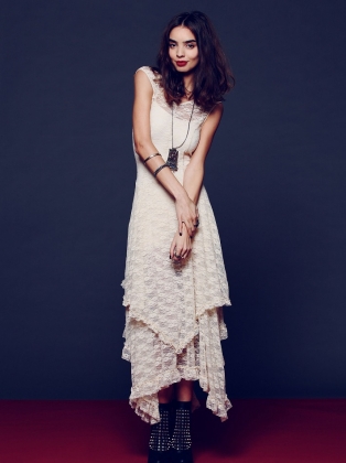 French Courtship Layered Maxi Dress