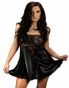 Satin Lace Set Nightdress