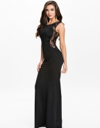 Insert Lace Long Dress