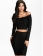 Subtle Ripples Textured Off-shoulder Skirt Set