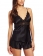 Womens Lace Shirt Shorts Sleepwear Set