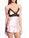 Womens Lace Shirt Shorts Sleepwear Set