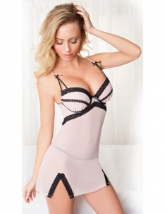 Light Pink and Black Babydoll set