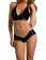 Black Moderation Cover Leather Bikini