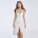 Elegant Halter Ruffled Layerd Flounce Bodycon Women's Dress