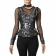 Steampunk Faux Leather Bustier Top Overbust Corset