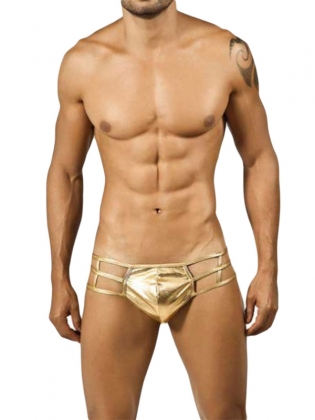 Golden Sexy Vinyl Men Pant