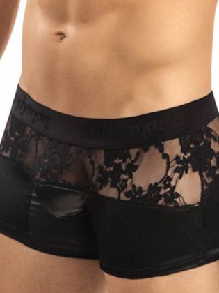 Sexy Black Lace Men Pants