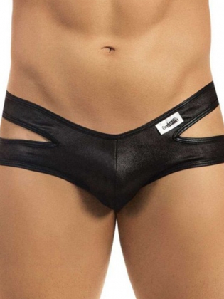 Sexy Black Vinyl Men Underwear
