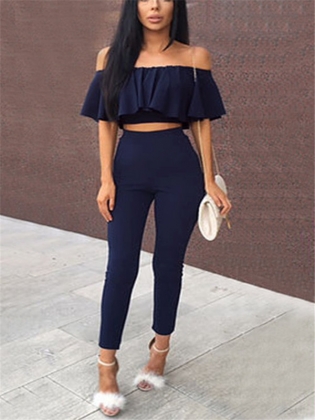 Fashion Sexy 2 Pcs Off Shoulder Set