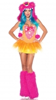 Pink Gold Shaggy Shelly Monster Costume